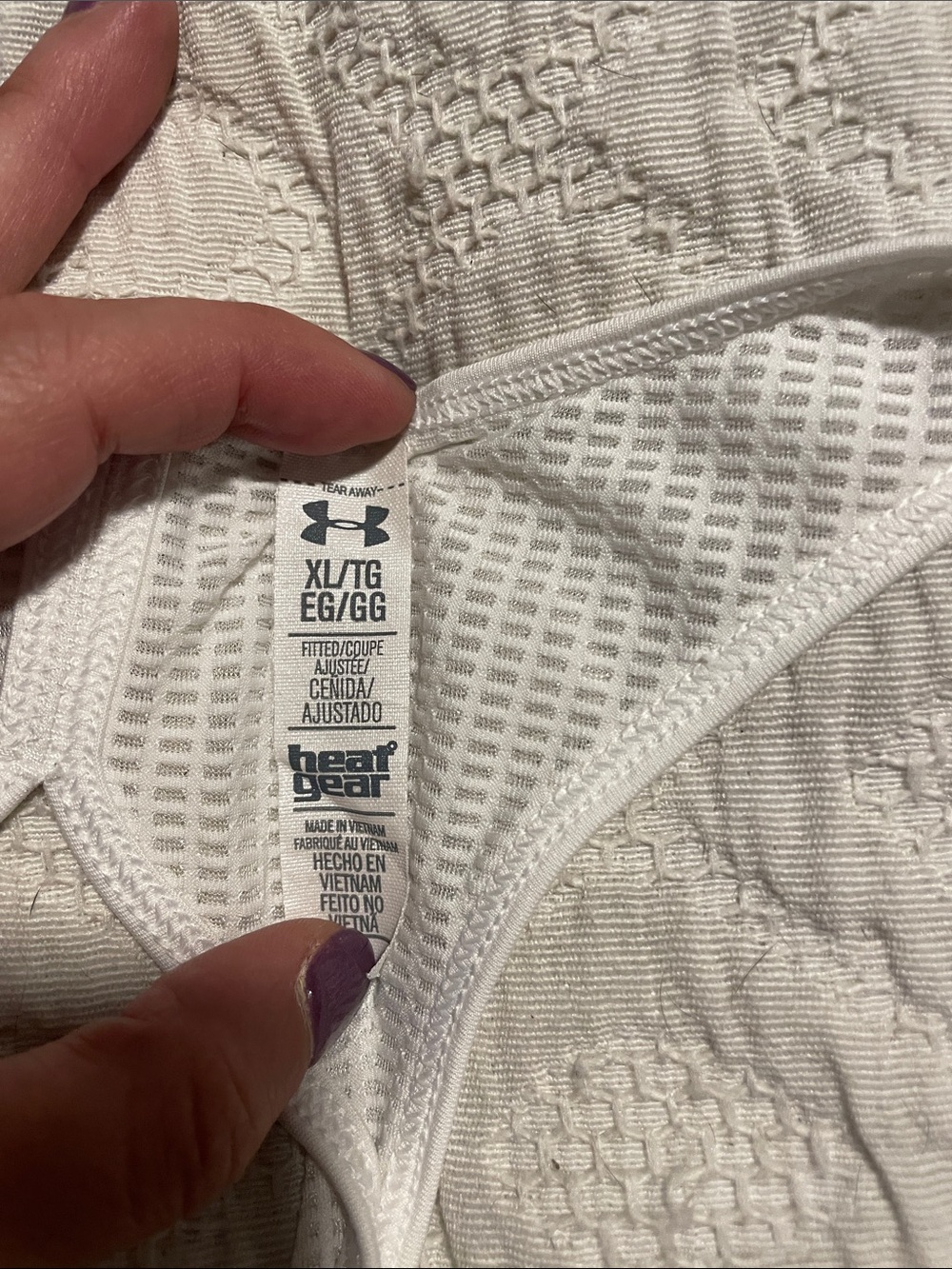 Under Armour Women's White twisted racer back - Picture 2 of 4